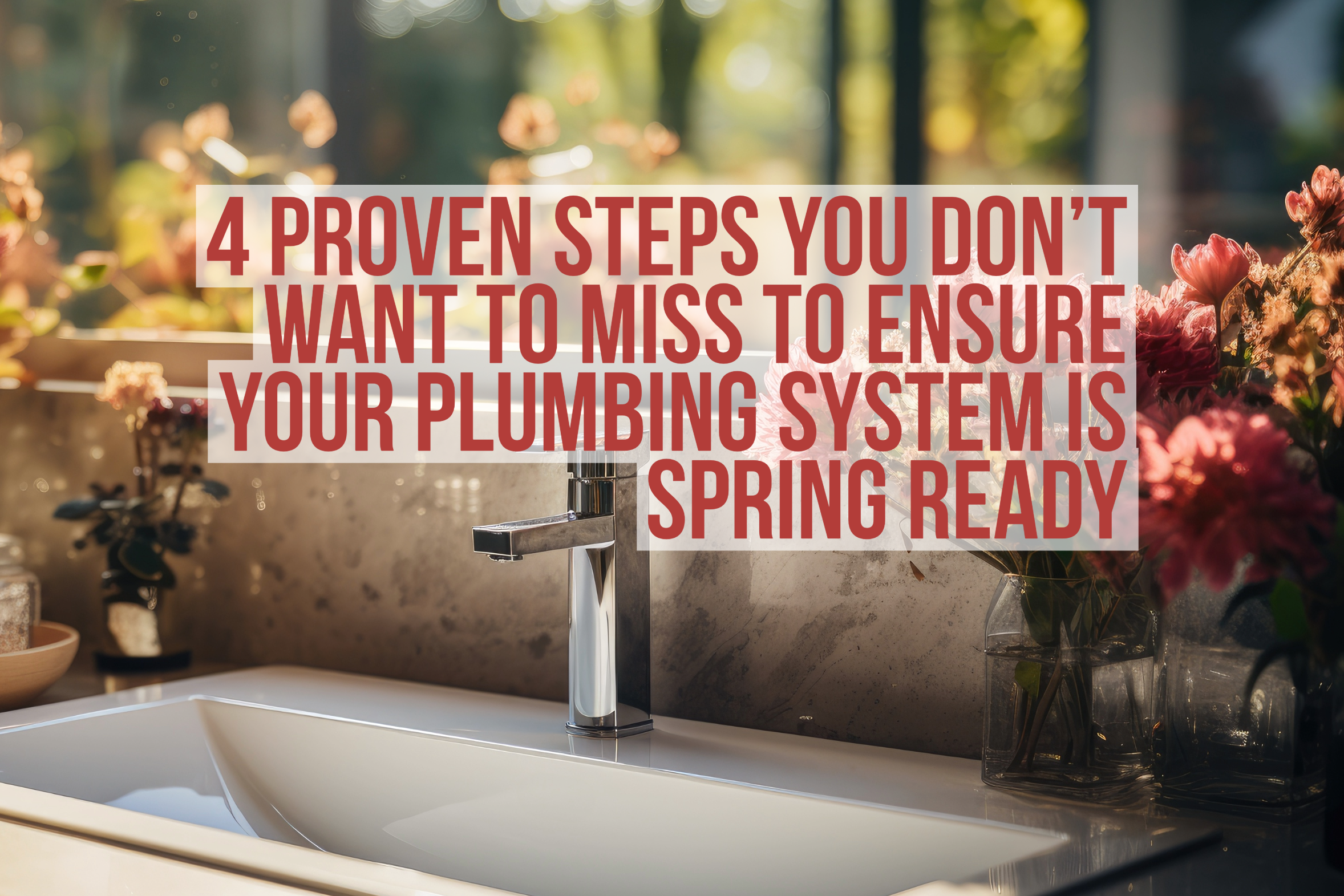 Steps you should take to get your plumbing system spring ready!