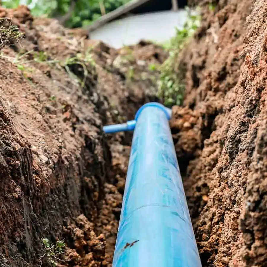 Water line installation Water line installation